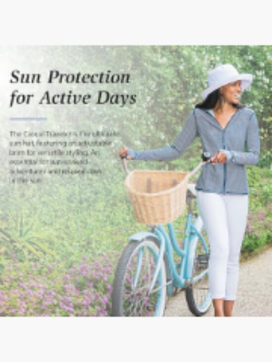 UPF 50+ Wide Brim Sun Hat Packable Adjustable Drawstring main image 7